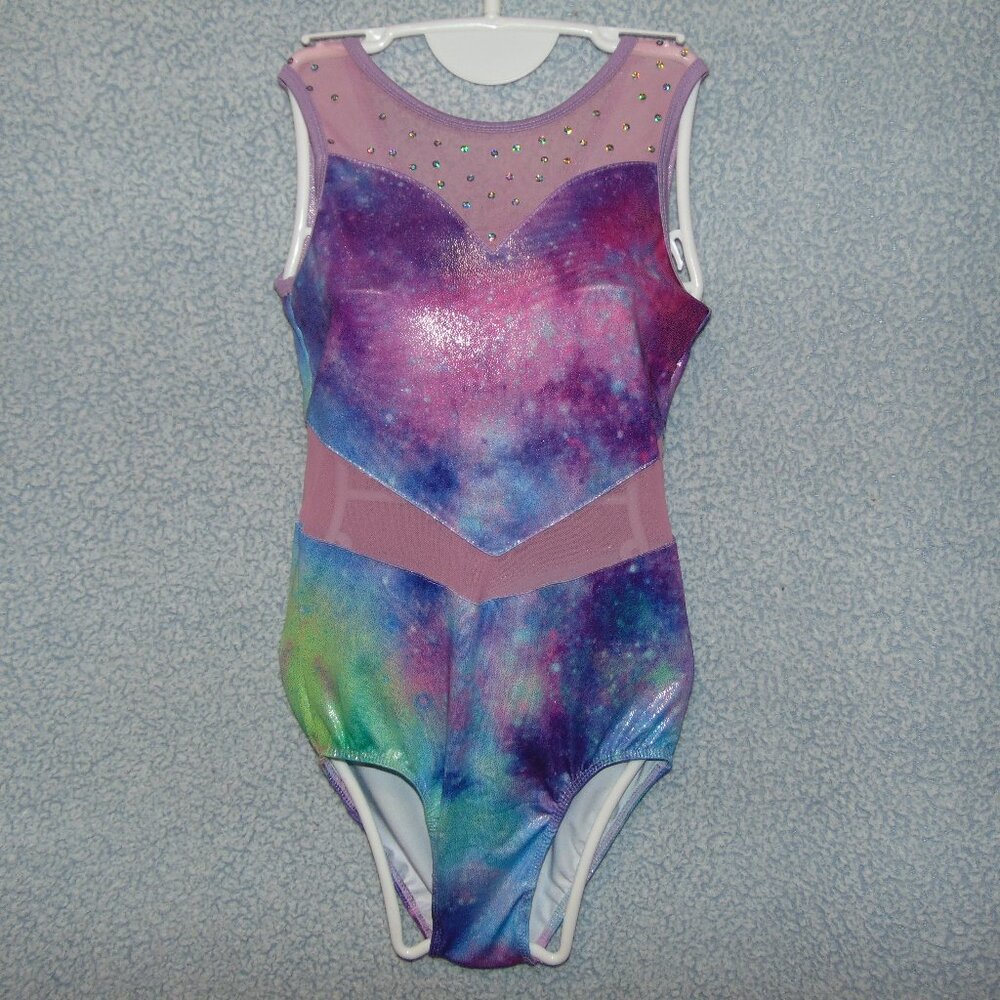 Mottled Pink Purple Blue Leotard [NoTag]